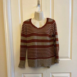 Rust stripe sweater M